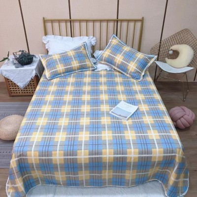 家纺厂家供货直播四季款纯棉细纱大蕾丝花边圆角老粗布床单三件套图2