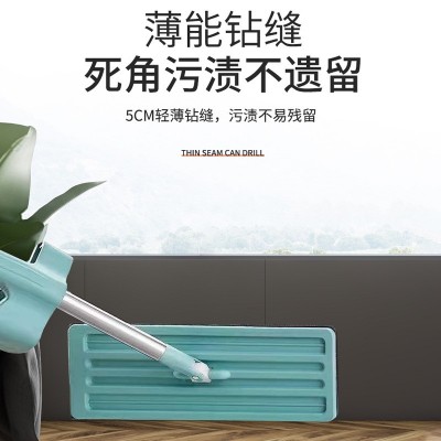 平板拖把 家用懒人木地板瓷砖拖把干湿两用家用 免手洗平板拖把图3