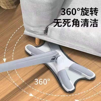 拖把免手洗蝴蝶平板拖把干湿两用家用网红墩地拖布新款懒人替换布图4