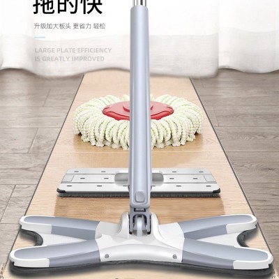 蝴蝶X形状拖把地板清洁懒人刮刮乐图3