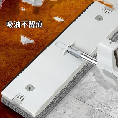 50x16cm平板拖把家用免手洗拖把大号两用拖把刮水自粘布拖把批发图3