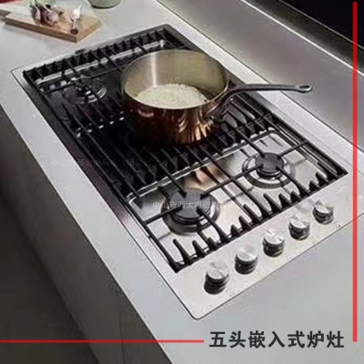 外贸出口跨境厨房电器嵌入炉具供应多头出品燃气炉多种材料及图3