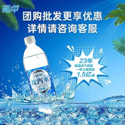 24年新货延中盐汽水600ml*20瓶整箱低热量碳酸饮料防暑劳防可开票图2