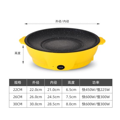 厂家直供 外卖电烤盘多功能电烧烤炉便携式烤肉锅电烤炉食材超市 1个 22图5