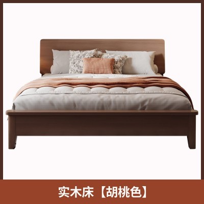 美式复古实木床简约现代小户型1米5单人经济1.8双人床架工厂直销 1套 820图5