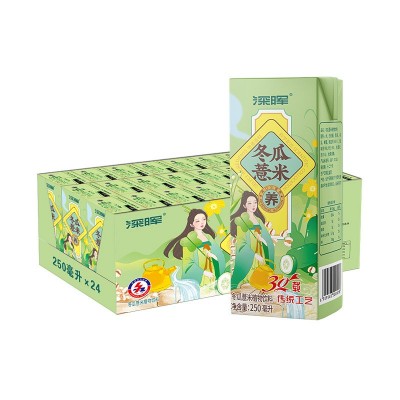 深晖冬瓜薏米茶250ml*24盒果蔬汁舒爽解腻植物凉茶饮料 整箱批发 1件 32图5