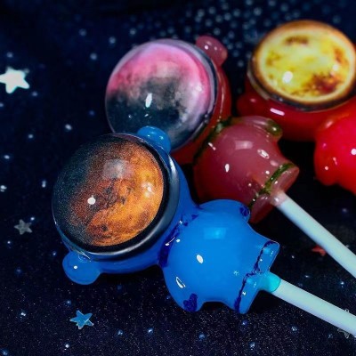 宇航员太空人棒棒糖星空系列礼物儿童零食玩具网红高颜值糖果图3