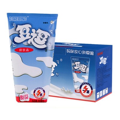 深晖豆逗学生早餐奶整箱200ml*16盒原味逗逗酸牛奶乳酸 饮料儿童奶图5