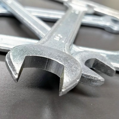 牛力工业锻打铣口镀锌开口扳手简易两用手动呆扳手五金配套工具图4