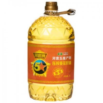 批发内蒙河套恒丰五星葵花籽子油物理压榨非转基因浓香5L内蒙直邮图4