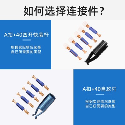 A扣隐形连接件家具螺丝紧固件衣柜橱柜鞋柜层板可拆卸加厚快装杆图4