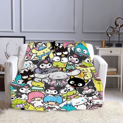 hello Kitty卡通三丽鸥系列法兰绒盖毯 冬季新款儿童空调毯批发图2