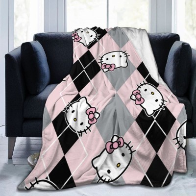 hello Kitty卡通三丽鸥系列法兰绒盖毯 冬季新款儿童空调毯批发图5