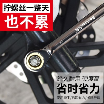 棘轮扳手快速省力梅花两用工业级加长开口小板子双头汽修工具套装图4