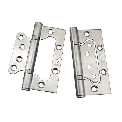 免开槽隐形门合页闭门器缓冲液压弹簧自动关门4寸不锈钢子母合页图4