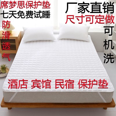 酒店床垫软垫家用席梦思保护垫防滑床护垫可机洗折叠学生宿舍床垫图3