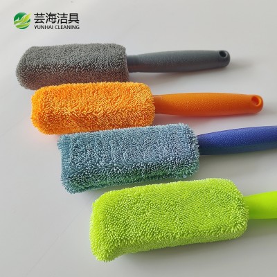 洗车轮胎刷子超细纤维汽车轮毂刷洗车加捻小辫子抹布擦车清洁用品图4