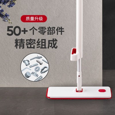 捷顺拖把免手洗家用大号懒人平板拖把地拖白色喷雾拖把家用批发图3