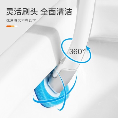 马桶疏通器一次性刷子替换头套装卫生间长柄家用清洁可抛式马桶刷图4