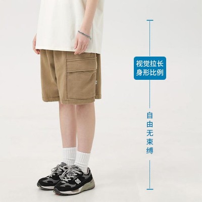 重磅休闲工装400g大口袋复古宽松高街潮牌五分裤电商代发休闲短裤图2