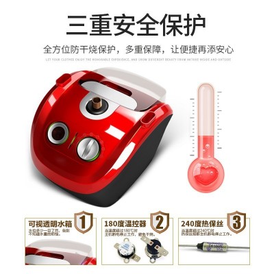 志高2000W蒸汽挂烫机家用小型迷你手持挂立式电熨斗衣服双杆正品图3