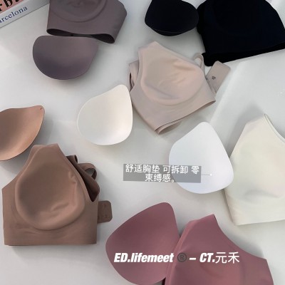ED元禾果冻条无痕收副乳内衣女士无钢圈聚拢防下垂3D软支撑文胸罩图3