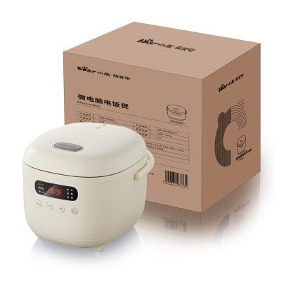 小熊电饭煲煮饭锅柴火饭2升多功能迷你家用煮饭煲粥全自动配蒸笼图5