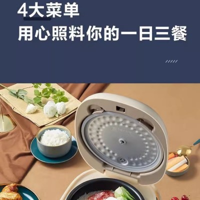 小熊电饭煲煮饭锅柴火饭2升多功能迷你家用煮饭煲粥全自动配蒸笼图3