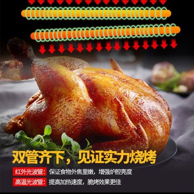 格兰仕微波炉20L平板式加热 家用全自动微蒸烤一体机光波炉DG(W0)图3