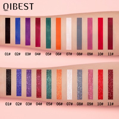 QIBEST钻石珠光幻彩哑光唇彩液体口红不沾杯不掉色唇釉丰唇油套装图4