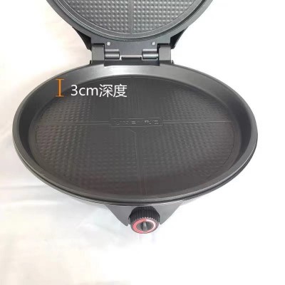利仁电饼铛360A家用双面加热加深加大款全自动断电饭店用煎烙饼锅图5