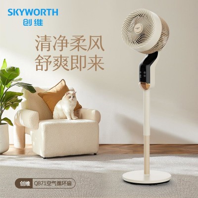 创维电风扇空气循环扇轻音低噪智能语音遥控8挡摇头抗菌扇叶Q871图2