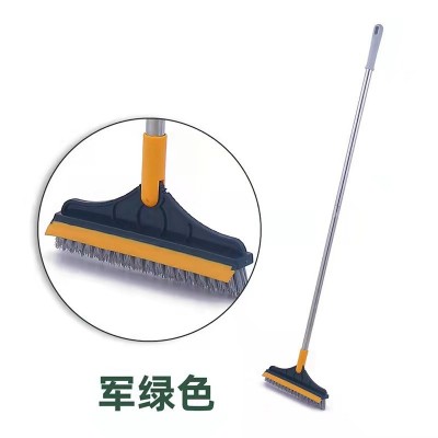 墙角缝隙清洁长柄硬毛三角地板刷浴室刮水无死角地板清洁刷刮板刷图5