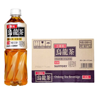 SUNTORY三得利乌龙茶饮料500ml*15瓶装整箱低糖无糖0脂肪饮品图5