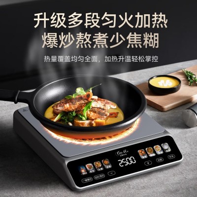 彩屏电磁炉多功能家用触屏智能大功率炒菜锅电磁灶全套带锅定制图4