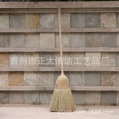 长柄扫把欧美园林扫把CORN BROOM扫院子笤帚wooden handle broom图4