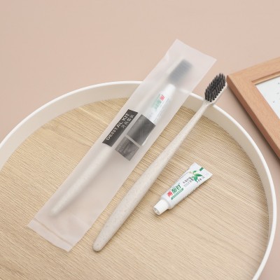厂家批发一次性牙刷牙膏酒店宾馆漱口牙具二合一套装软毛牙刷现货图3