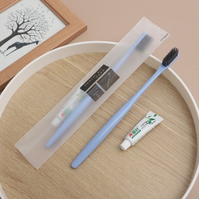 厂家批发一次性牙刷牙膏酒店宾馆漱口牙具二合一套装软毛牙刷现货图5