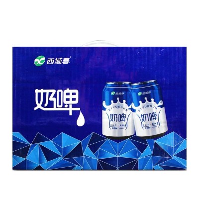 新疆特产西域春奶啤300mlx6罐 乳酸菌饮品发酵非啤酒 24年3月产图2