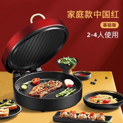 家用多功能电饼铛加深电火锅煎饼锅双面加热薄饼机不粘烤肉大容量图4