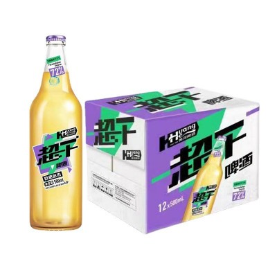 批发黄河超干500ML*12瓶整箱啤酒甘肃超干风味酒店自助餐啤酒图5
