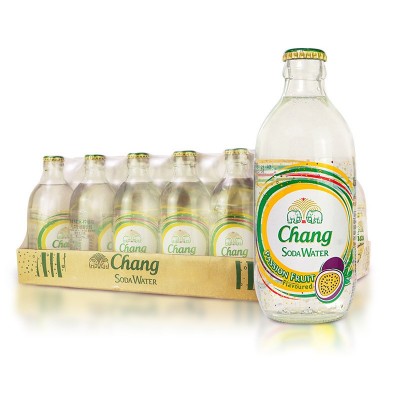 【进口】chang泰国饮料泰象苏打水325ml*24瓶 百香果味苏打水整箱图5