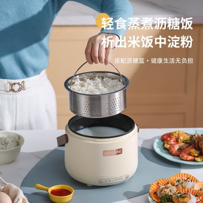 厂家直销多功能迷你电饭煲家用一人电煮锅蒸煮一体不粘锅小锅批发图2
