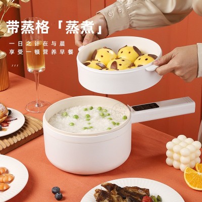 大创电煮锅家用蒸煮锅多功能一体锅宿舍电热火锅煎炒不粘小电锅图3