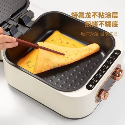 工厂批发电饼铛加深双面加热煎烤机烙饼锅煎饼锅神器悬浮式煎烤机图4