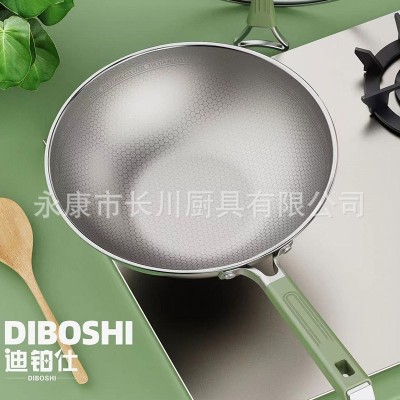迪铂仕纯钛炒锅平底锅家用炒菜锅锅具不粘锅电磁炉通用批发康巴赫图5