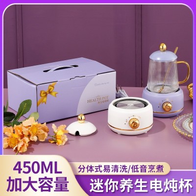 养生壶办公室小型多功能迷你电热水壶养生杯家用热牛奶烧花茶水杯图3