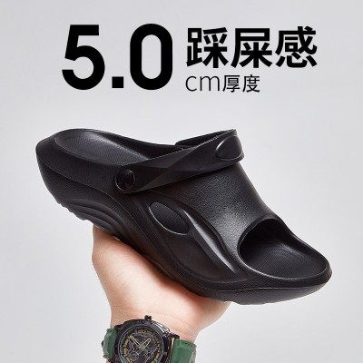 跨境凉鞋带后跟足弓拖鞋男士夏季外穿凉拖鞋批发时尚开车可穿拖鞋图2
