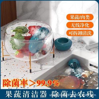 便携果蔬清洗净化器消毒家用食材水果清洗机果蔬肉类海鲜去农残机图3