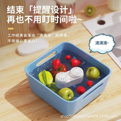 胶囊果蔬清洗净化器家用便携食材消毒杀菌清洗机无线去农残洗菜机图5